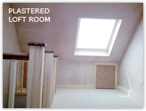 Plasterboarded and skimmed loft room Faygate RH12